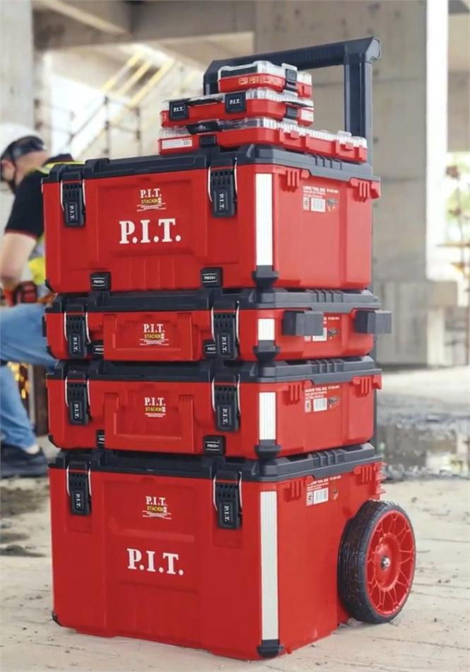 Система хранения STACKIN - 7 ящиков с тележкой